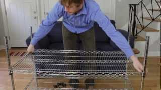 How to Assemble Wire Shelving Racks [upl. by Jabon544]