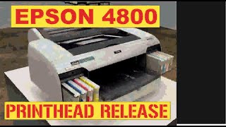 Epson 4800 4880 Printhead release EASY WAY wet cap dtf [upl. by Rabiah835]