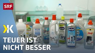 Entkalker im Test Auch günstige Produkte sind gut  2020  Kassensturz  SRF [upl. by Irah]