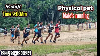 Meghalaya Civil Defence  B Shift  Physical pet  Male candidates running 25924 [upl. by Stag]