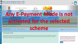 Any EPayment Mode is not activated for the selected scheme [upl. by Elisa738]