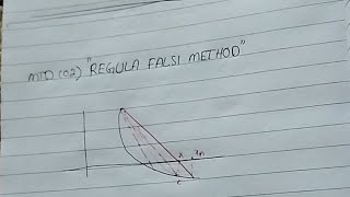 Regula Falsi method Numerical Analysis MuhammadQasimuw7qc [upl. by Elijah]