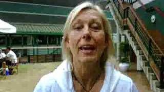 Martina Navratilova wishes the Dame Kelly Holmes Legacy Trust happy birthday [upl. by Khajeh]