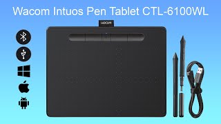 Wacom Intuos Pen Tablet CTL6100WL Unboxing [upl. by Hooper]