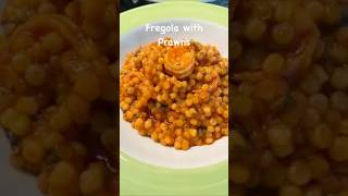 Italian Fregola with Prawns cooking recipe foodie tasty chef healthy kitchen foodchannel [upl. by Eiuqcaj]