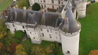 Vu du ciel  le château de ChaumontsurLoire [upl. by Drexler310]