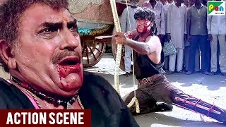 Amrish Puri  Ajay Devgn Fight Scene  Divya Shakti Movie  Climax Scene  Popular Hindi Movie [upl. by Lidaa24]