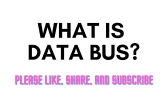 What is Data Bus [upl. by Cleo]