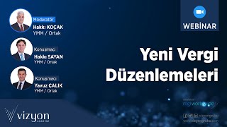 Yeni Vergi Düzenlemeleri I Webinar [upl. by Spaulding776]