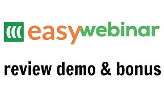 EasyWebinar Review Demo Bonus  All In One Webinar Software [upl. by Yttik]