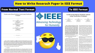 Write your research paper in IEEE format [upl. by Zillah]