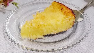 TORTA DE COCO A MAIS FÁCIL RÁPIDA E DELICIOSA QUE EXISTE SEM GLÚTEN [upl. by Atteuqal]