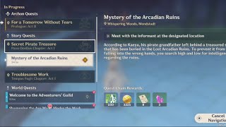 Mystery of the Arcadian Ruins genshin impact [upl. by Ranee]