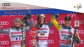 Highlights  Strasser celebrates an incredible maiden victory in Stockholm  FIS Alpine [upl. by Oniliuqnart]