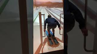 Ski Jump Simulator at Winter Olympics Museum in Sapporo [upl. by Inaleon591]