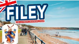 Filey beach and promenade Tour 🏖🌊🐚 [upl. by Fanni]