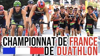 Championnat de France de Duathlon  5km CAP20km BIKE25km CAP  Junior Homme  Race  Noyon 2021 [upl. by Etnovert586]