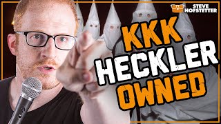 KKK heckler gets owned by standup comedian  Steve Hofstetter [upl. by Anyrak]