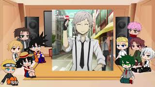 Anime Protagonists react to Atsushi Nakajima  810  Bungou Stray Dogs [upl. by Notnyw]