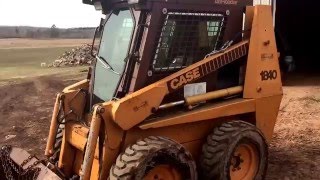 1993 Case 1840 Skidsteer Walkaround [upl. by Ednargel]