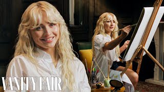 Sabrina Carpenter Creates Her Self Portrait  Vanity Fair [upl. by Ellenuahs587]