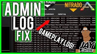 ARK Survival Evolved PS4 Nitrado Tutorial  Admin Log Workaround  Fix  How To Use The Gameplay Log [upl. by Cynthie858]