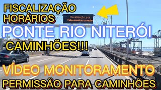 PONTE RIO NITERÓIHORÁRIOS PERMITIDOS PARA TRÁFEGO DE CAMINHÕES ecoponte ponterioniteroi rio [upl. by Anin]