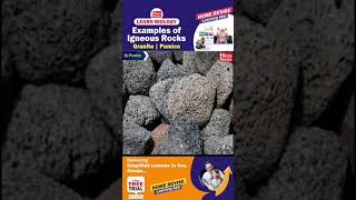 Examples of Igneous rocks Granite Pumice [upl. by Nosrettap125]