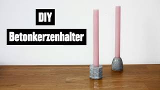 DIY Beton Kerzenhalter [upl. by Jammin]