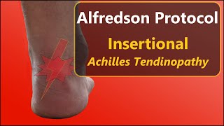 Insertional Achilles Tendinopathy Exercises amp Info  Alfredson protocol [upl. by Tama]