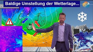 Umstellung der Wetterlage zu kaltWinter HochwasserEntspannung Wettervorhersage 271223010124 [upl. by Nuyh]