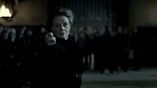 McGonagall battles Snape  Harry Potter and the Deathly Hallows Pt 2 [upl. by Irtemed273]