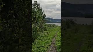 Cycling along Gudbrandsdalslågen nice view and exciting tunnel [upl. by Grishilde]