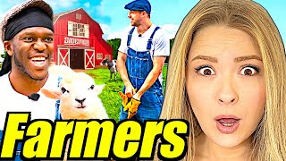 Americans REact To SIDEMEN BECOME FARMERS FOR 24 HOURS [upl. by Tavie632]