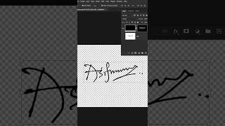 How To Create A Digital Signature In Photoshop Tutorial photoshop tutorial shorts youtubeshorts [upl. by Annaya]