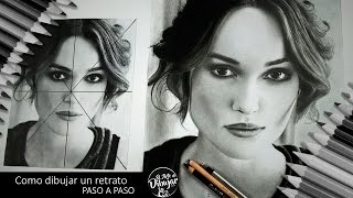 Como dibujar un retrato a lapiz PASO A PASO I Como dibujar cabello [upl. by Yarak]