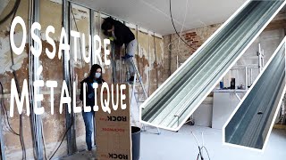 OSSATURE MÉTALLIQUE MURS DE LA CUISINE RailsMontants amp Fourrures  EP19 Vlog renovation [upl. by Nerrol603]