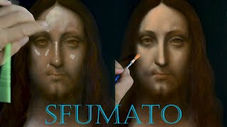 Painting DaVinci Technique Sfumato [upl. by Kcirrad333]