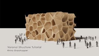 Voronoi Contour Structure Rhino Grasshopper Tutorial [upl. by Leay]