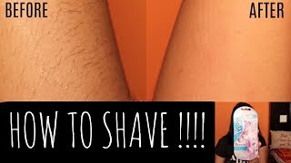 HOW TO SHAVE  NO FOAM NO CREAM  GILLETtE VENUS [upl. by Aneled]