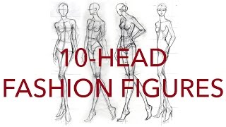 How to Draw Classic 10Head Fashion Figures [upl. by Eduardo]