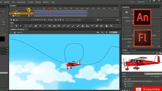 How to create a simple Airplane Animation  2D Animation Tutorial [upl. by Voe]