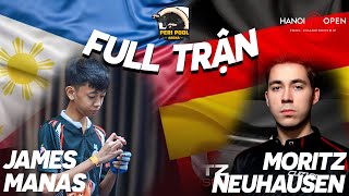 Full Trận  James Manas vs Neuhausen  Giải billiards Peri 9Ball Open 2023  Table TV [upl. by Denbrook]