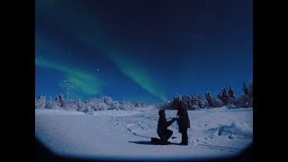 Got proposed under the Northern Lights Fairbanks Alaska [upl. by Michal]