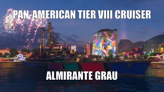 PanAmerican Tier VIII Premium Cruiser Almirante Grau  Commented Replay [upl. by Ttevi]