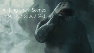 All King Shark Scenes  Suicide Squad 4K ULTRA HD MEGA Link [upl. by Alidis]