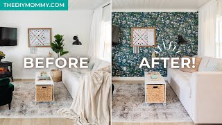 How to Install Peel amp Stick Wallpaper to transform your room in minutes [upl. by Yecies113]