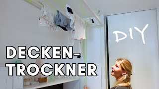 Bau deinen eigenen hängenden Wäscheständer  DIY DECKENTROCKNER  WÄSCHESTÄNDER AN DER DECKE [upl. by Aretta762]