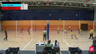 CAU Granada 2024  Voleibol femenino  USE VS UGR 20 Marzo [upl. by Sorcim]