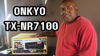 ONKYO TXNR7100 UNBOXING [upl. by Guzel]